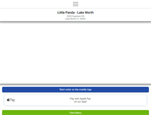 Tablet Screenshot of littlepandalakeworth.com